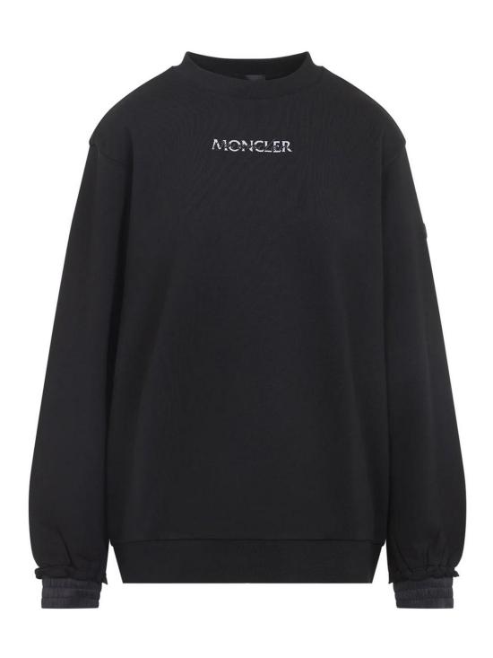 26FW 몽클레어 플리스 로고 스웨트셔츠 L20938G0001489AZY999 BLACK