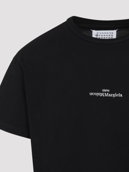 26FW 마르지엘라 로고 코튼 티셔츠 S50GC0736S22816900 BLACK - MAISON MARGIELA