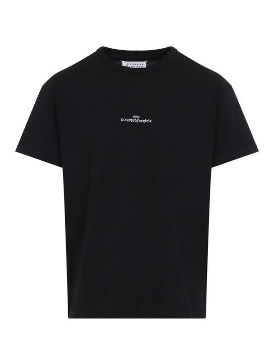 26FW 마르지엘라 로고 코튼 티셔츠 S50GC0736S22816900 BLACK