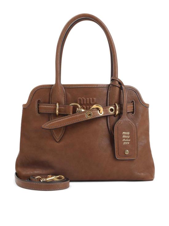 26FW 미우미우 아방뛰르 나파 레더 백 5BA292VOON2BBLF0316 BROWN