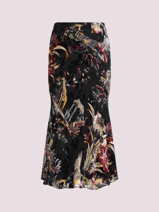 26FW 에트로 미디 스커트 WRFA020799SAD1EX0813 BLACK - ETRO