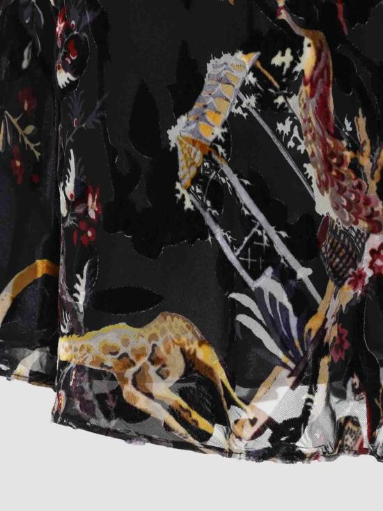 26FW 에트로 미디 스커트 WRFA020799SAD1EX0813 BLACK - ETRO