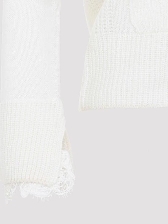 26FW 에르마노 설비노 가디건 D495N303APPYI14300 WHITE - ERMANNO SCERVINO