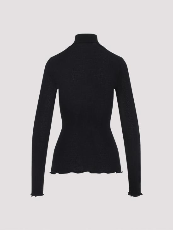 26FW 프라다 자수 로고 세미 크롭 반팔 티셔츠 39700SOOO6080F0002 BLACK - PRADA