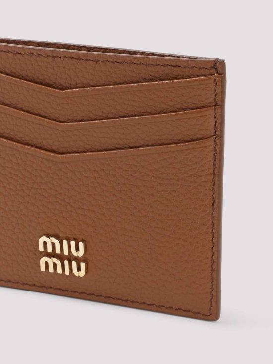 26FW 미우미우 나파 카드 지갑 5MC002ADT7F0046 BROWN - MIU MIU