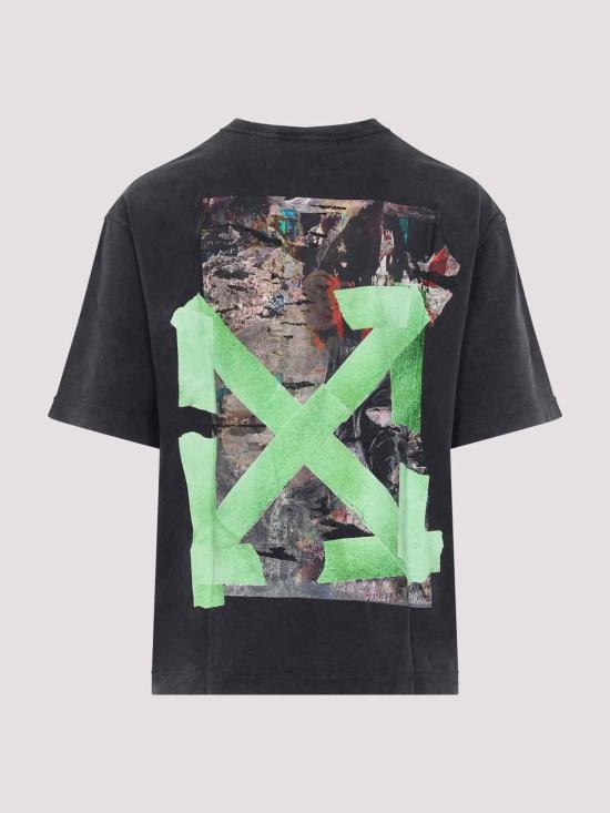 26FW 오프화이트 반팔 티셔츠 44MAA120F26J019001 BLACK - OFF WHITE