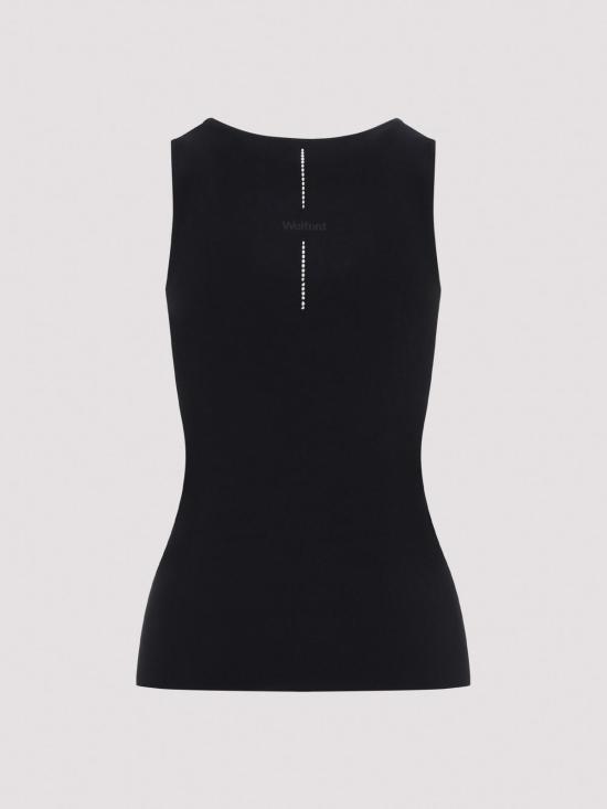 26FW 월포드 민소매 티셔츠 535027005 BLACK - WOLFORD