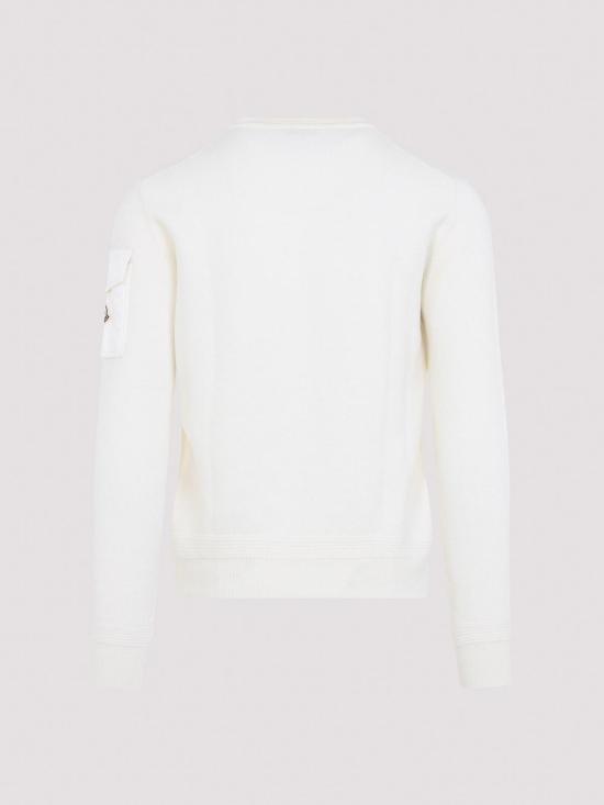 26FW 몽클레어 슬리브 포켓 울 니트 스웨터 L20919C00001M1131034 BEIGE - MONCLER