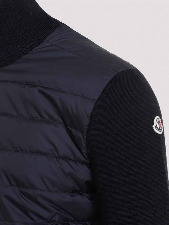 26FW 몽클레어 패딩 집업 울 가디건 L20919B50700A9341777 DARK BLUE - MONCLER