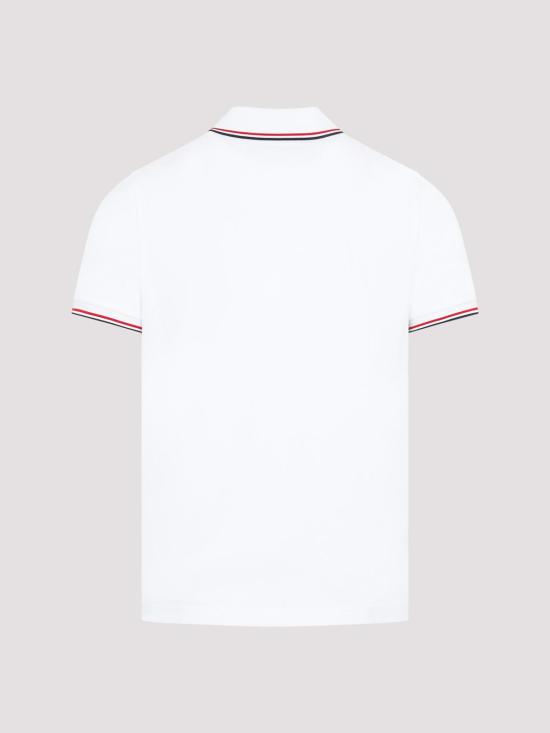 26FW 몽클레어 트리밍 코튼 피케 폴로 셔츠 L20918A7030084556001 WHITE - MONCLER