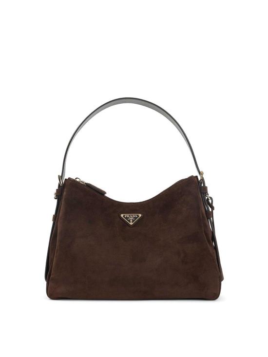 26FW 프라다 가죽 토트백 1BC301VLVO2C4SF0003 DARK BROWN