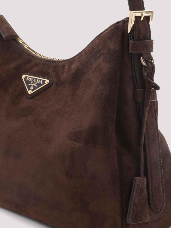 26FW 프라다 가죽 토트백 1BC301VLVO2C4SF0003 DARK BROWN - PRADA