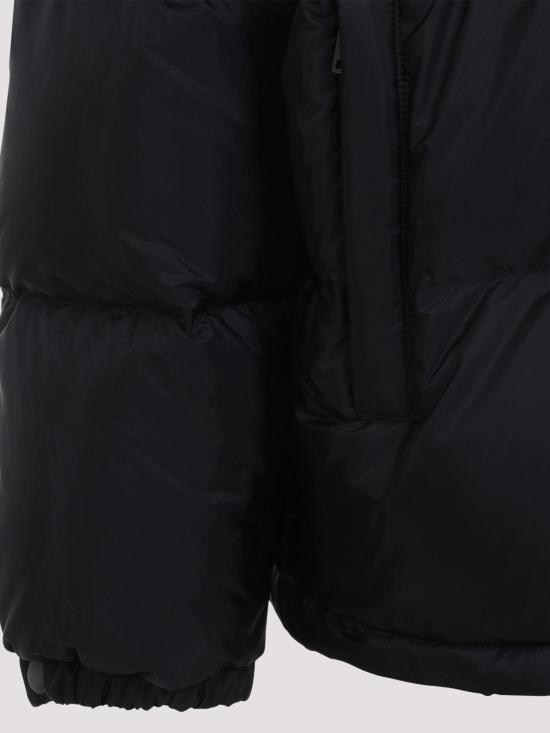 26FW 프라다 리나일론 스탠드 칼라 숏 다운 패딩 SGC863SOOO1WQ9F0002 BLACK - PRADA
