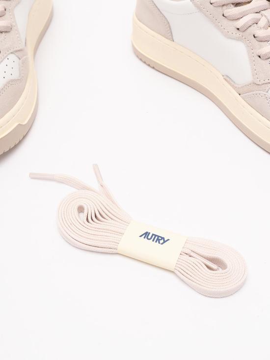 26FW 오트리 메달리스트 로우 레더 스니커즈 AULWBW05 LIGHT PINK - AUTRY