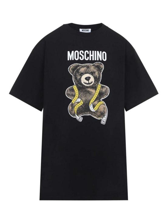 26FW 모스키노 반팔 티셔츠 262E070755411555 BLACK