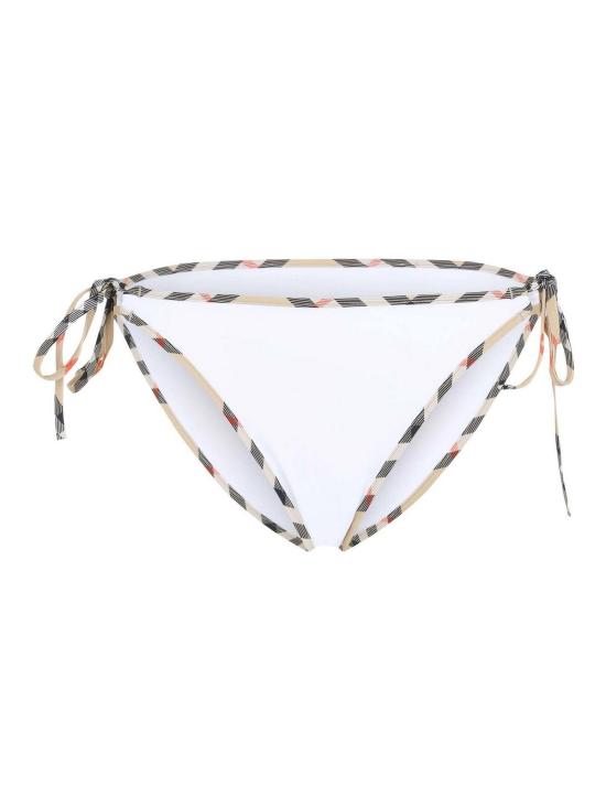 25FW 버버리 체크 트림 비키니 브리프 8118811 WHITE