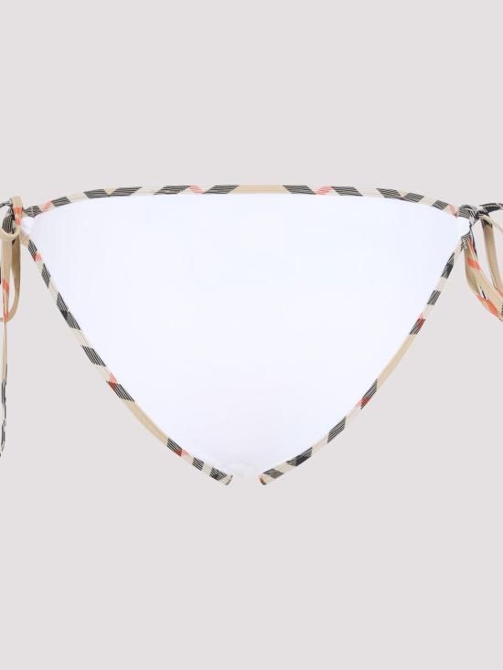 25FW 버버리 체크 트림 비키니 브리프 8118811 WHITE - BURBERRY