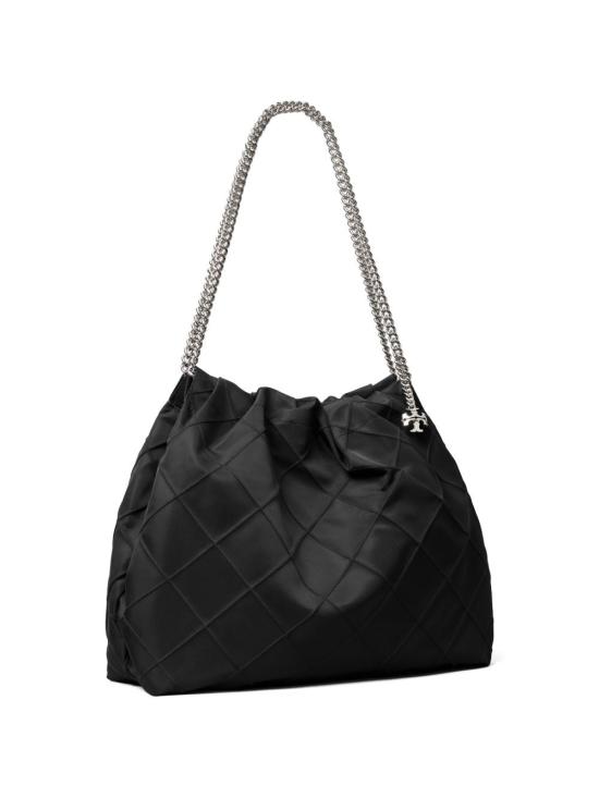  토리버치 플래밍 나일론 호보백 176707001 P26 BLACK - TORY BURCH