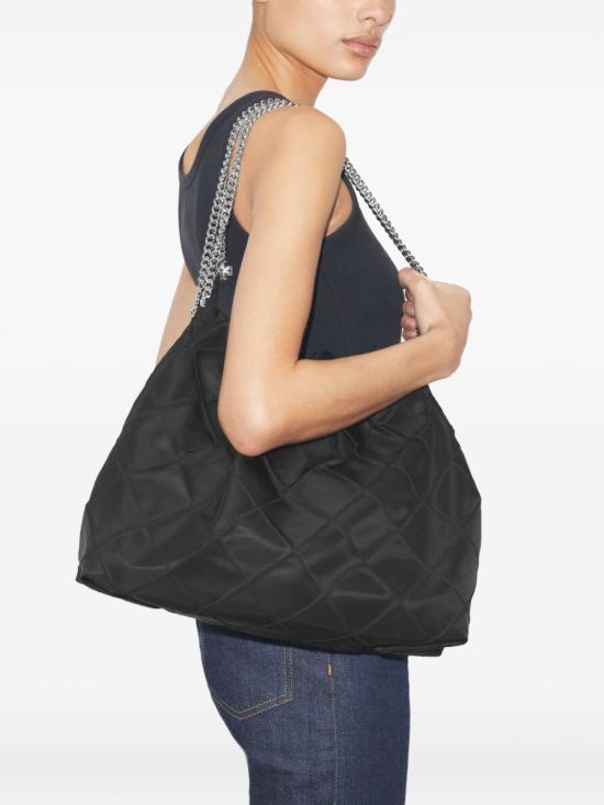  토리버치 플래밍 나일론 호보백 176707001 P26 BLACK - TORY BURCH