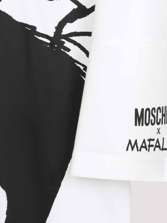 26FW 모스키노 반팔 티셔츠 262DJ044654421001 WHITE - MOSCHINO