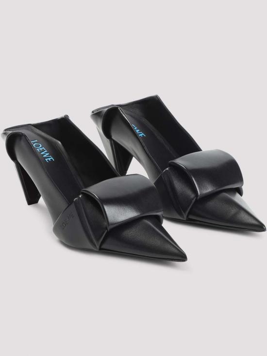25FW 로에베 오리가미 플랩 백 펌프스 L814S01XB21100 BLACK - LOEWE