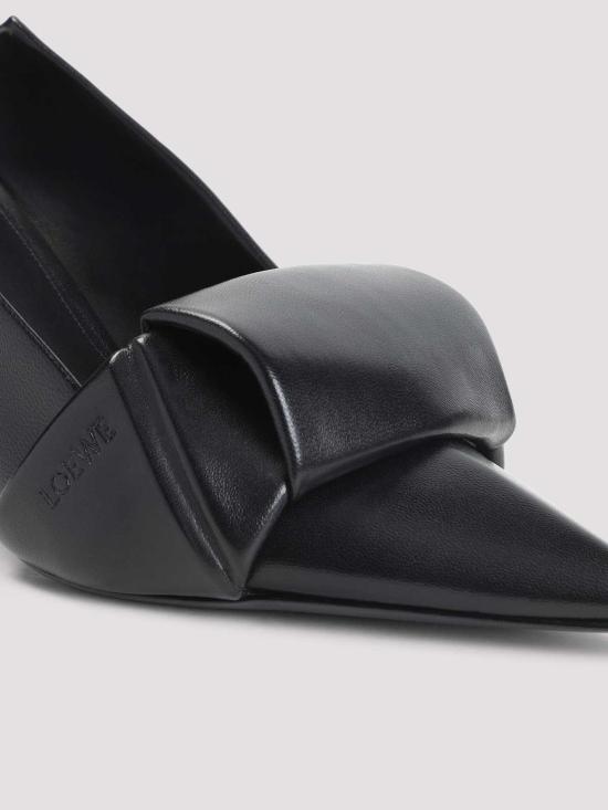 25FW 로에베 오리가미 플랩 백 펌프스 L814S01XB21100 BLACK - LOEWE