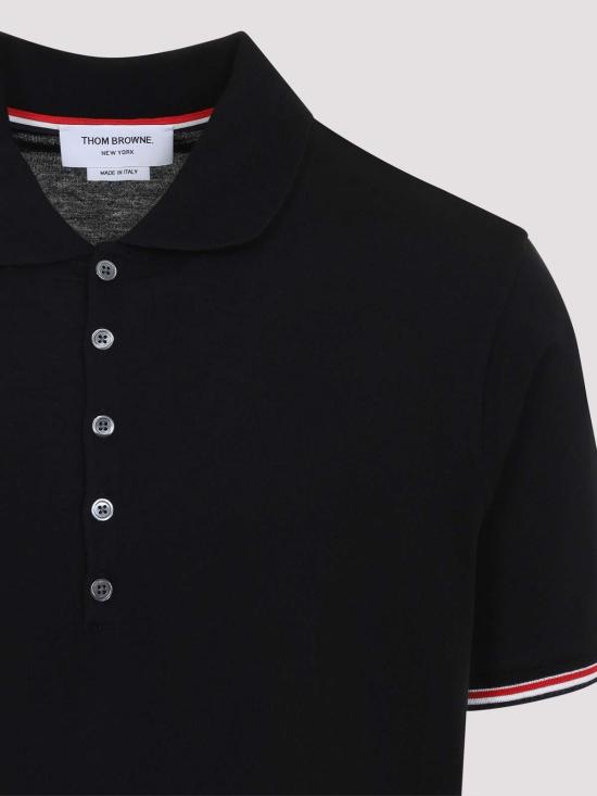 26FW 톰브라운 폴로 티셔츠 MJP254AJ0301001 BLACK - THOM BROWNE