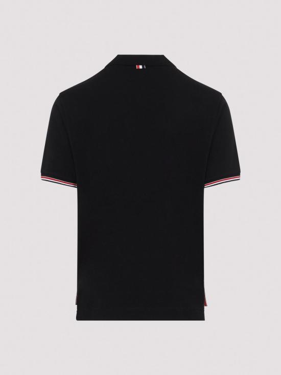 26FW 톰브라운 폴로 티셔츠 MJP254AJ0301001 BLACK - THOM BROWNE