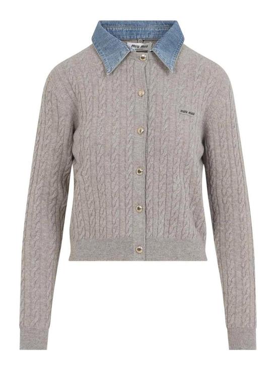 26FW 미우미우 가디건 MMF04CSOOO6342F0036 LIGHT BEIGE
