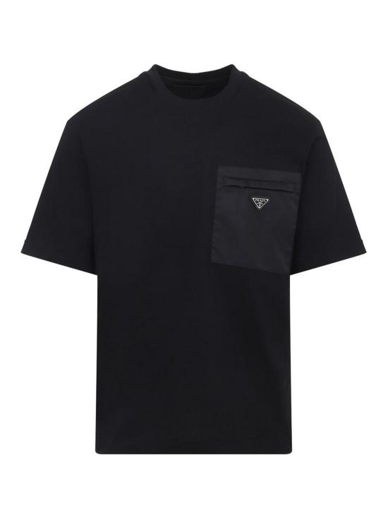 26FW 프라다 반팔 티셔츠 UJN661SWMO11CKF0002 BLACK