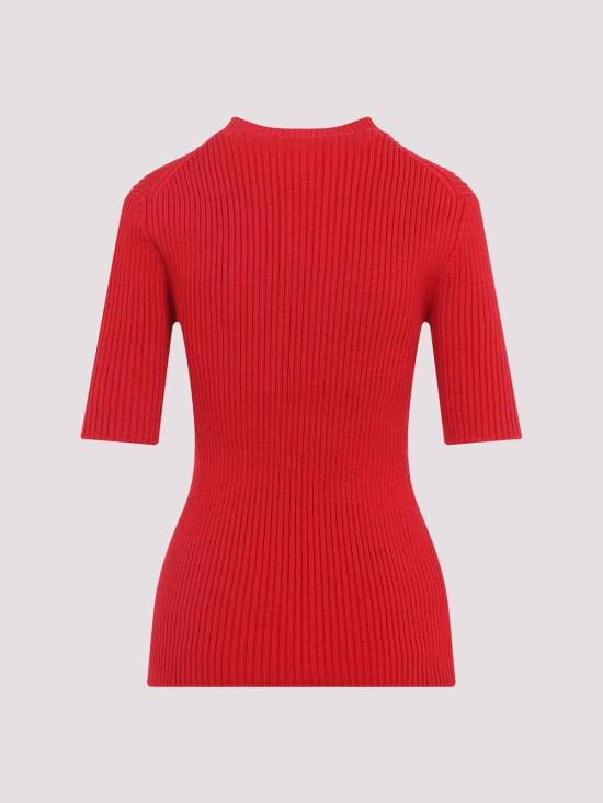 26FW 프라다 민소매 티셔츠 P24E3QSOOO6584F0011 RED - PRADA