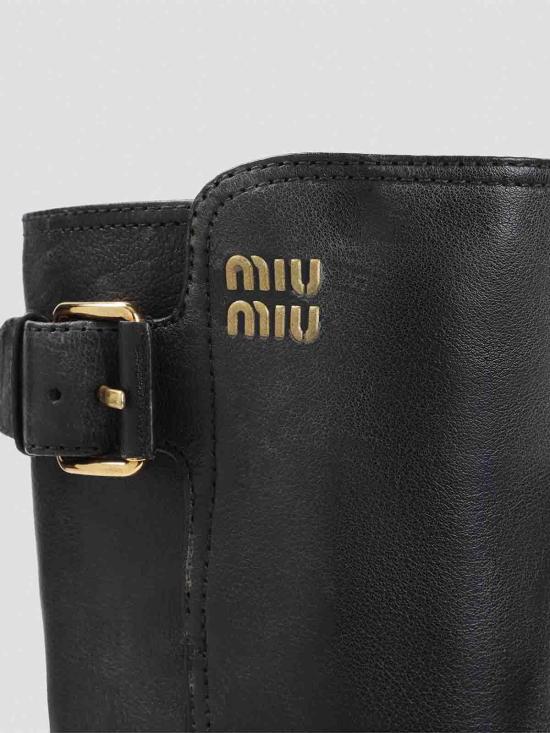 26FW 미우미우 부츠 5W767EF55Y9SF0002 BLACK - MIU MIU
