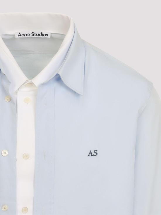26FW 아크네 스튜디오 레이어드 버튼 코튼 셔츠 BB0708AF2 LIGHT BLUE - ACNE STUDIOS