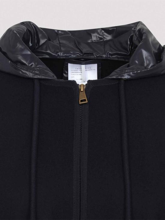 26FW 몽클레어 패딩 울 혼방 후드 케이프 L20933G00019599DP778 DARK BLUE - MONCLER