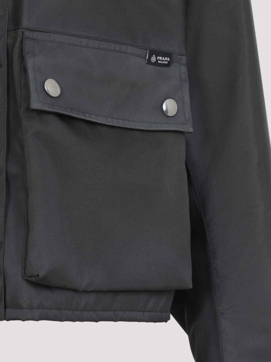 26FW 프라다 리나일론 워시드 사르토리얼 로고 블루종 재킷 29C362SOOO19YEF0112 BLACK - PRADA