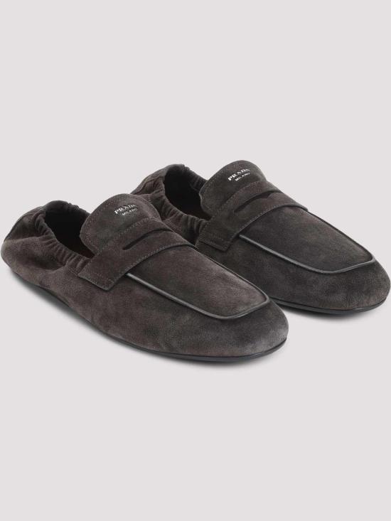 26FW 프라다 셔플 앤틱 레더 로퍼 2DG158FG012054F0003 DARK BROWN - PRADA