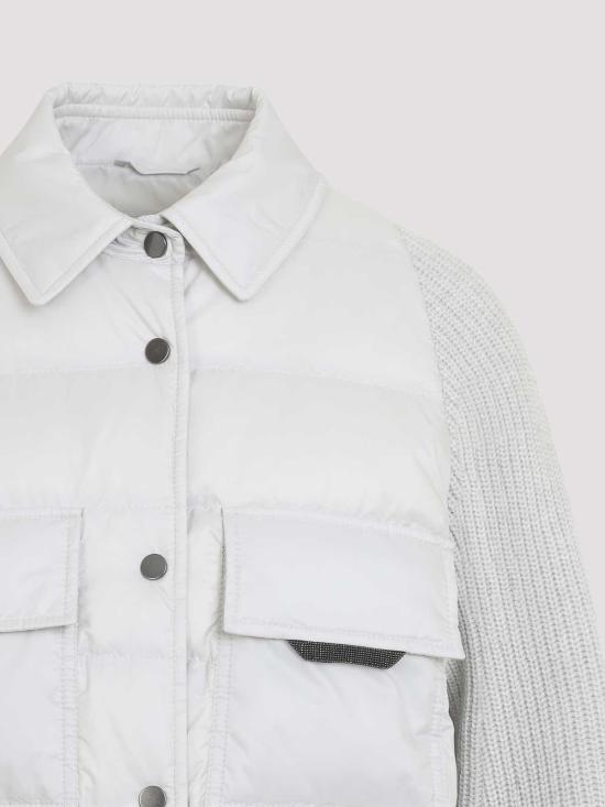 26FW 브루넬로 쿠치넬리 나일론 다운 재킷 MD5987696PC3671 WHITE - BRUNELLO CUCINELLI