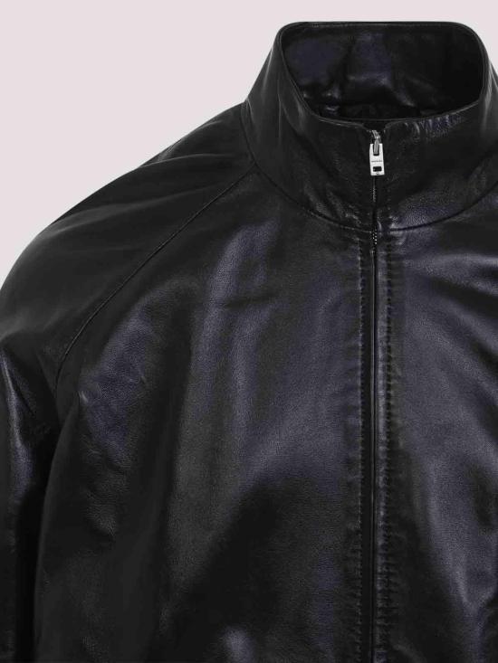 26FW 아크네 스튜디오 레더 자켓 B70168900 Black - ACNE STUDIOS