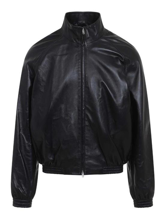 26FW 아크네 스튜디오 레더 자켓 B70168900 Black