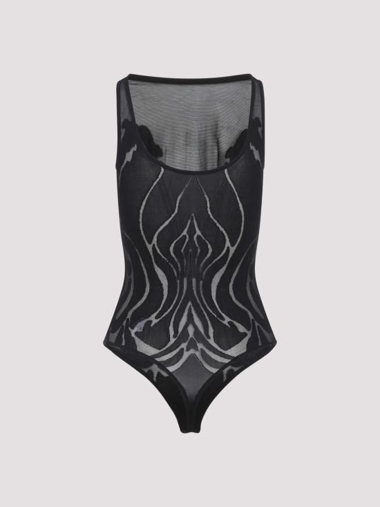 26FW 월포드 민소매 티셔츠 783359180 BLACK - WOLFORD