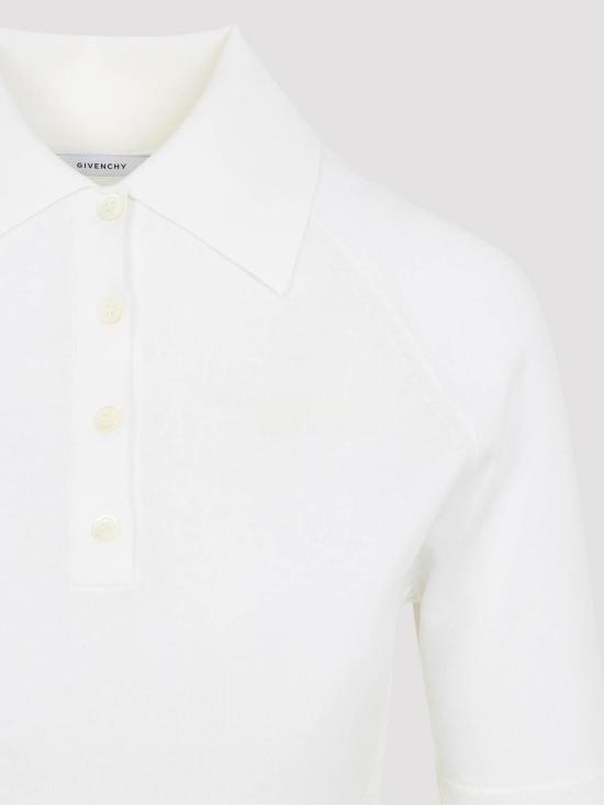 26FW 지방시 폴로 티셔츠 BW61L64ZUU105 WHITE - GIVENCHY