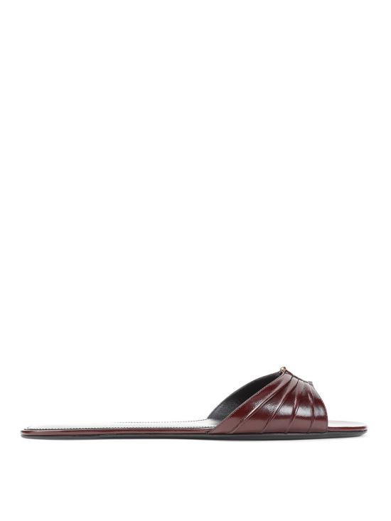 26FW 생로랑 바빌론 슬립온 슬라이드 869658AAEHF6629 DARK RED