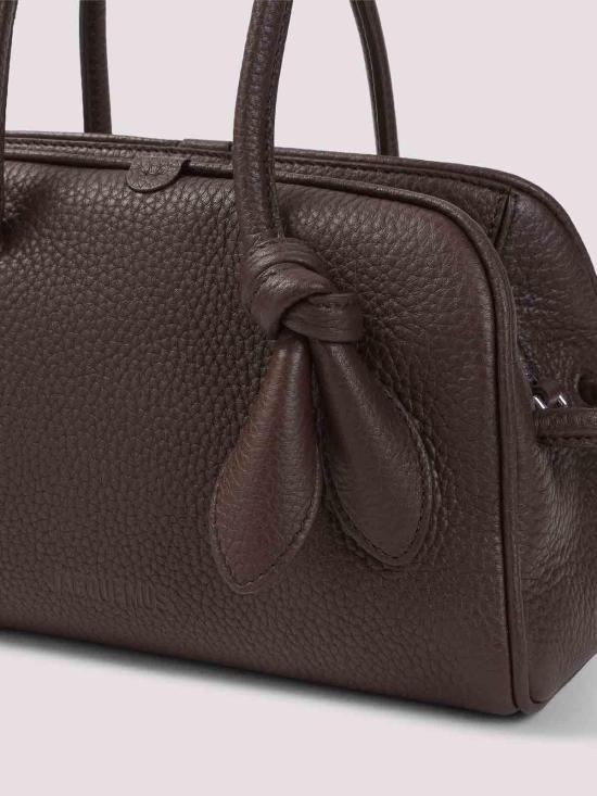 26FW 자크뮈스 TURISMO 투리스모 소프트 스몰 볼링 토트벡 BAW00416AC03A03880 DARK BROWN - JACQUEMUS