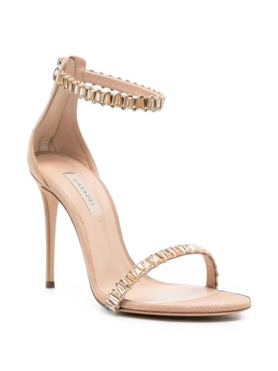 26FW 카사데이 샌들 1L492C1001T0596 C162 BEIGE SUEDE - CASADEI
