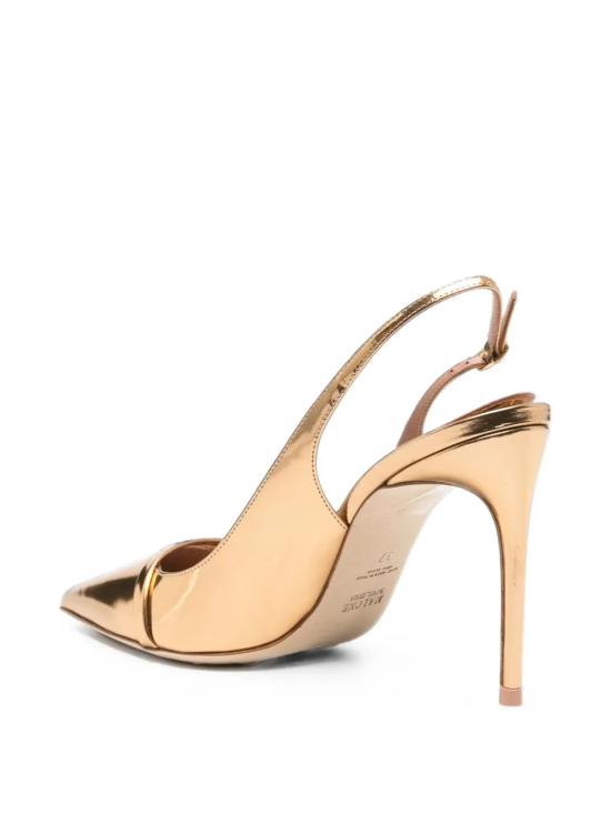 26FW 말론 슐저 힐/펌프스 SCHIFFER 90 1 ANTIQUE GOLD - MALONE SOULIERS