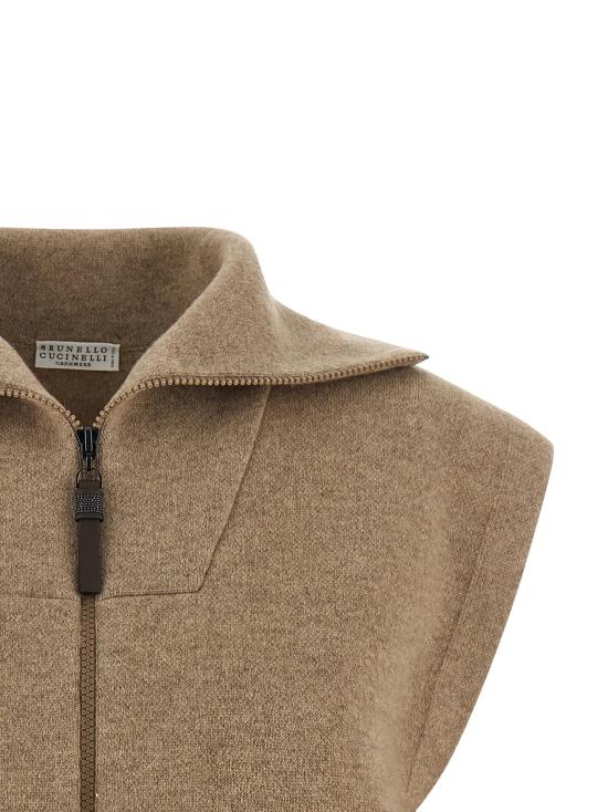  브루넬로 쿠치넬리 베스트 LDM12237846PC077 BEIGE - BRUNELLO CUCINELLI