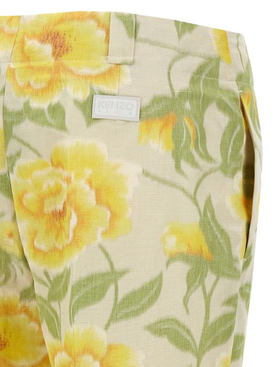  겐조 팬츠 LDFF52PA0939O101 CREAM - KENZO