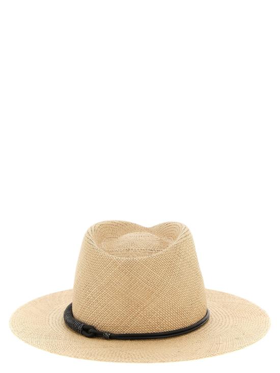  브루넬로 쿠치넬리 모자 LDMCAP90036CXF57 NATURAL - BRUNELLO CUCINELLI