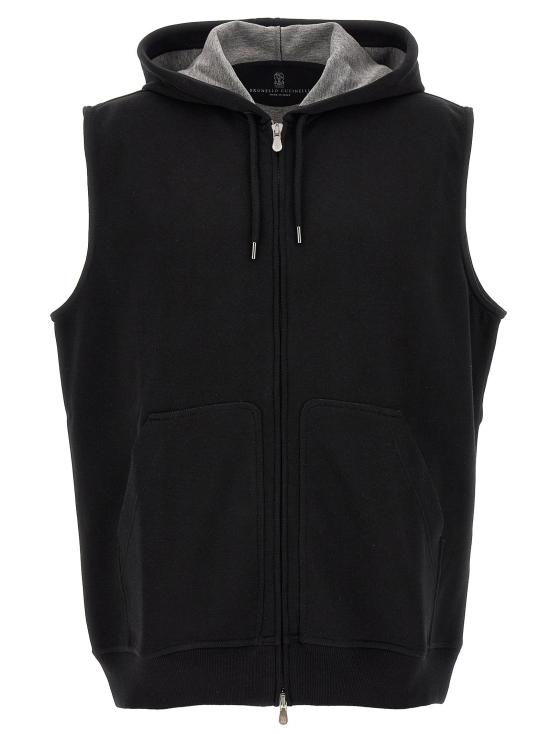  브루넬로 쿠치넬리 베스트 LDMM8319079GC101 BLACK
