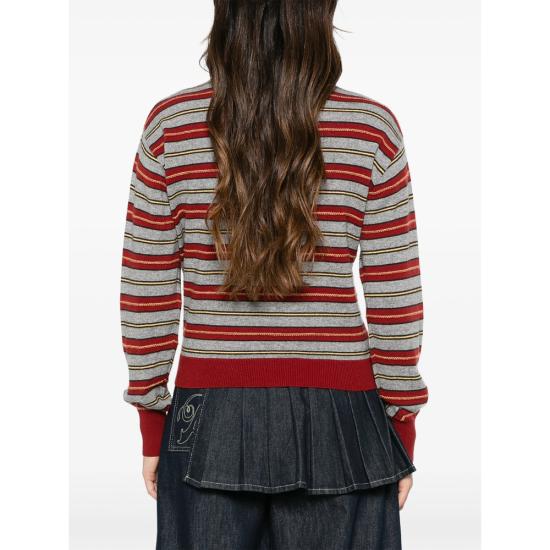 26FW 게스트 인 레지던스 니트웨어 W49210JM COLLEGIATE CARCO GREY RED - GUEST IN RESIDENCE